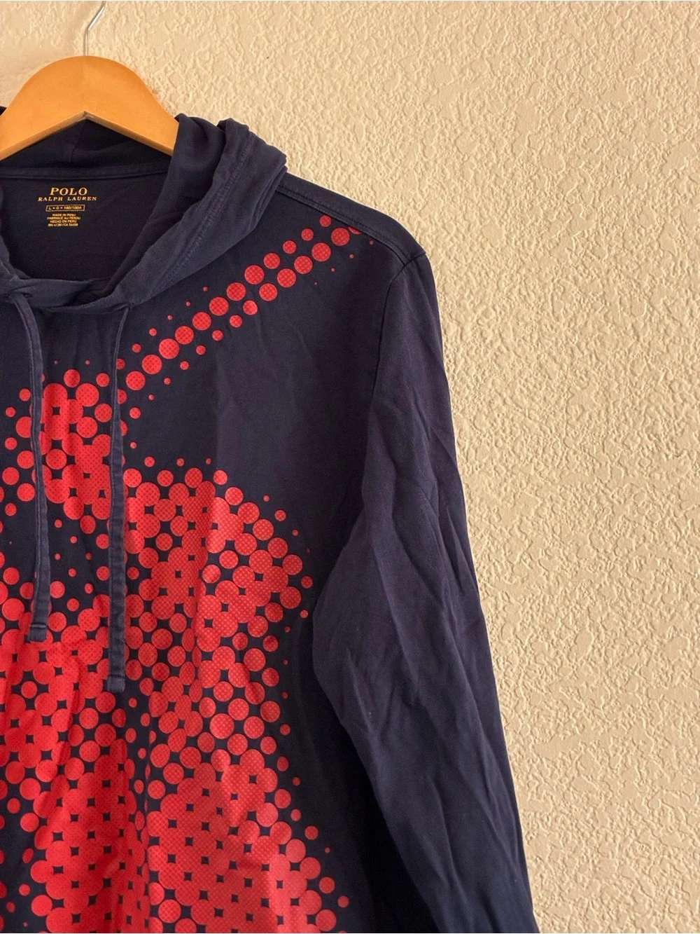 Polo Ralph Lauren | Navy blue hoodie pullover long sleeve graphic tee shirt